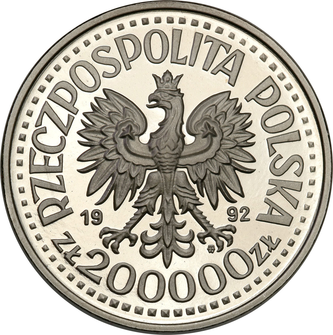 PRL. PRÓBA Nikiel 200 000 złotych 1992 - Konwoje